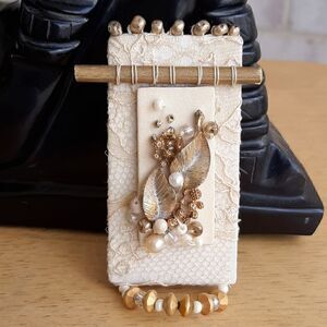 Vintage artisan brooch  